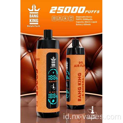 Bang King Shisha 25000 Puffs Vapes sekali pakai